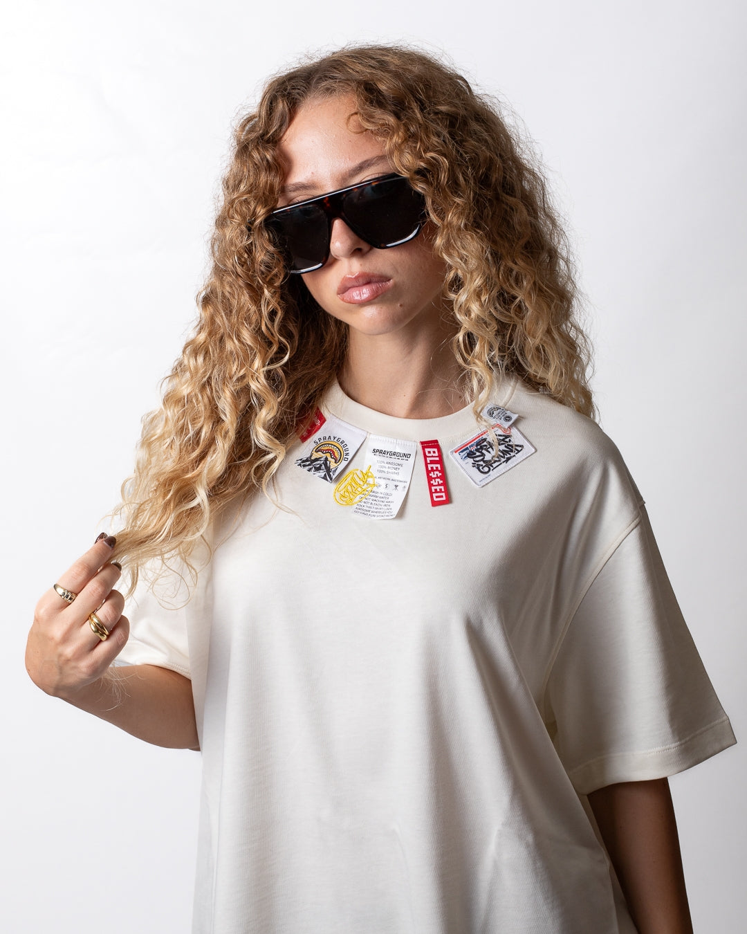 T-Shirt Sprayground regular girocollo "Label"