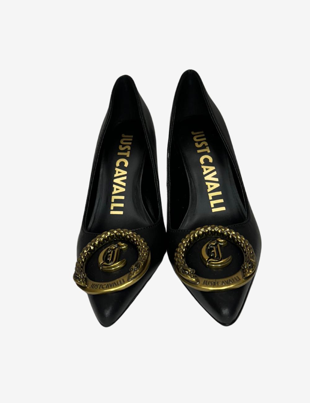 Tacco Just Cavalli con logo metallico donna