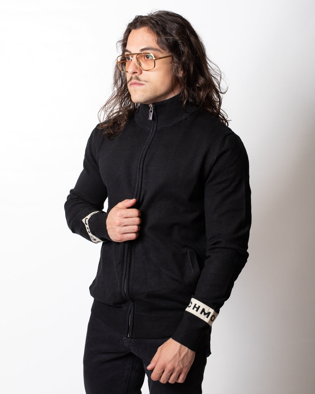 Cardigan Richmond X in maglia fullzip uomo