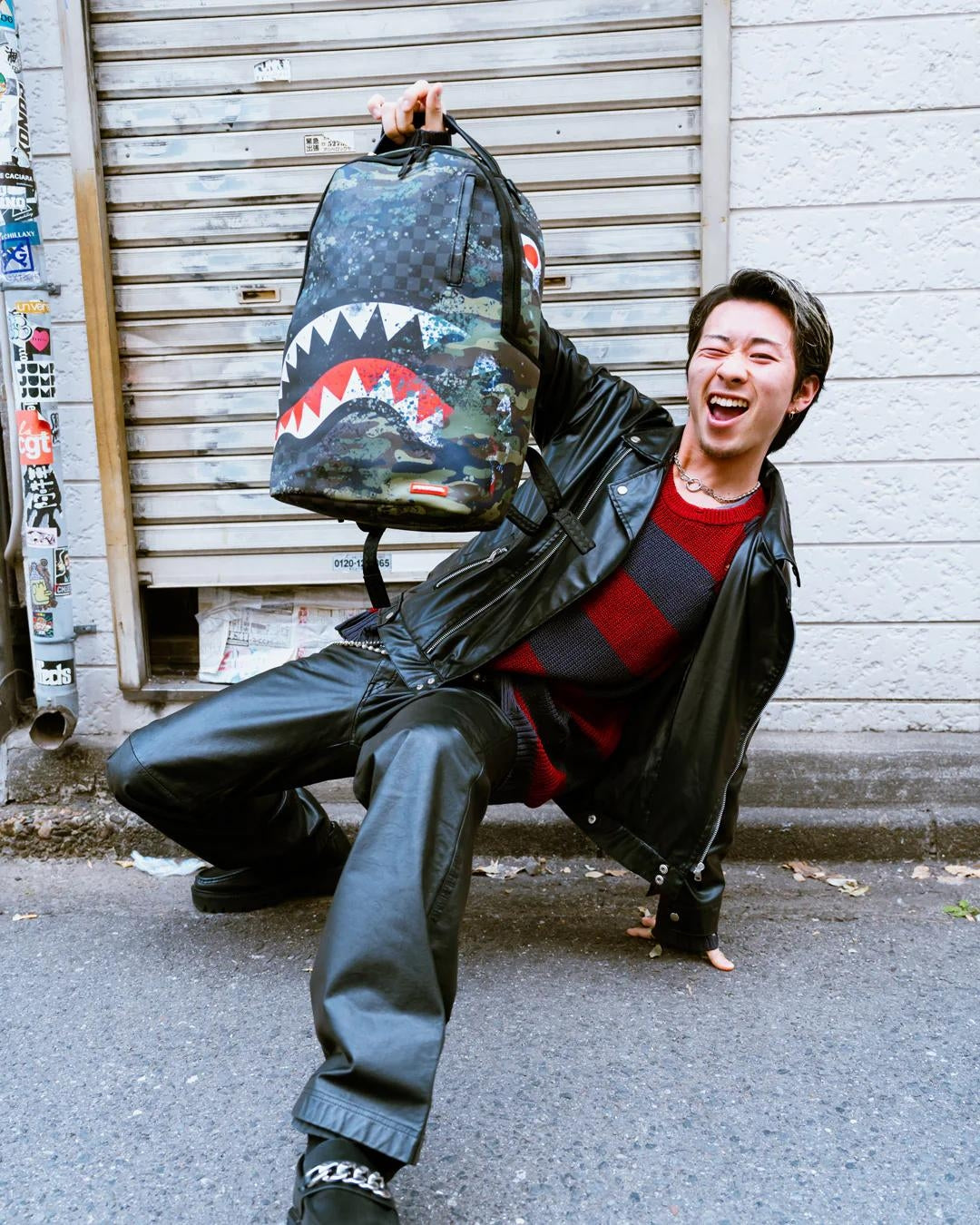Zaino Sprayground nero Camo Splash dlxsv backpack