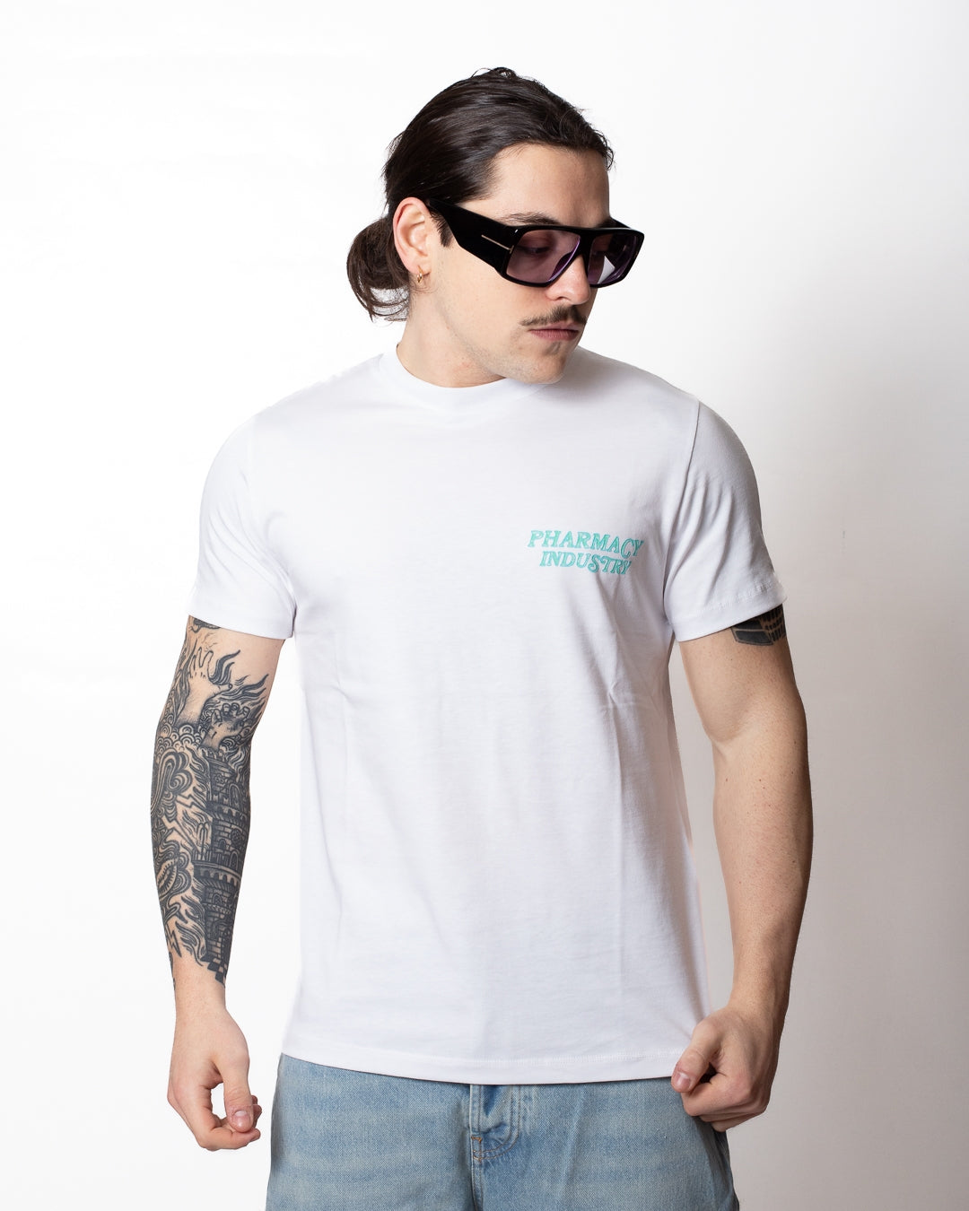 T-Shirt Pharmacy Industry con stampe logate uomo