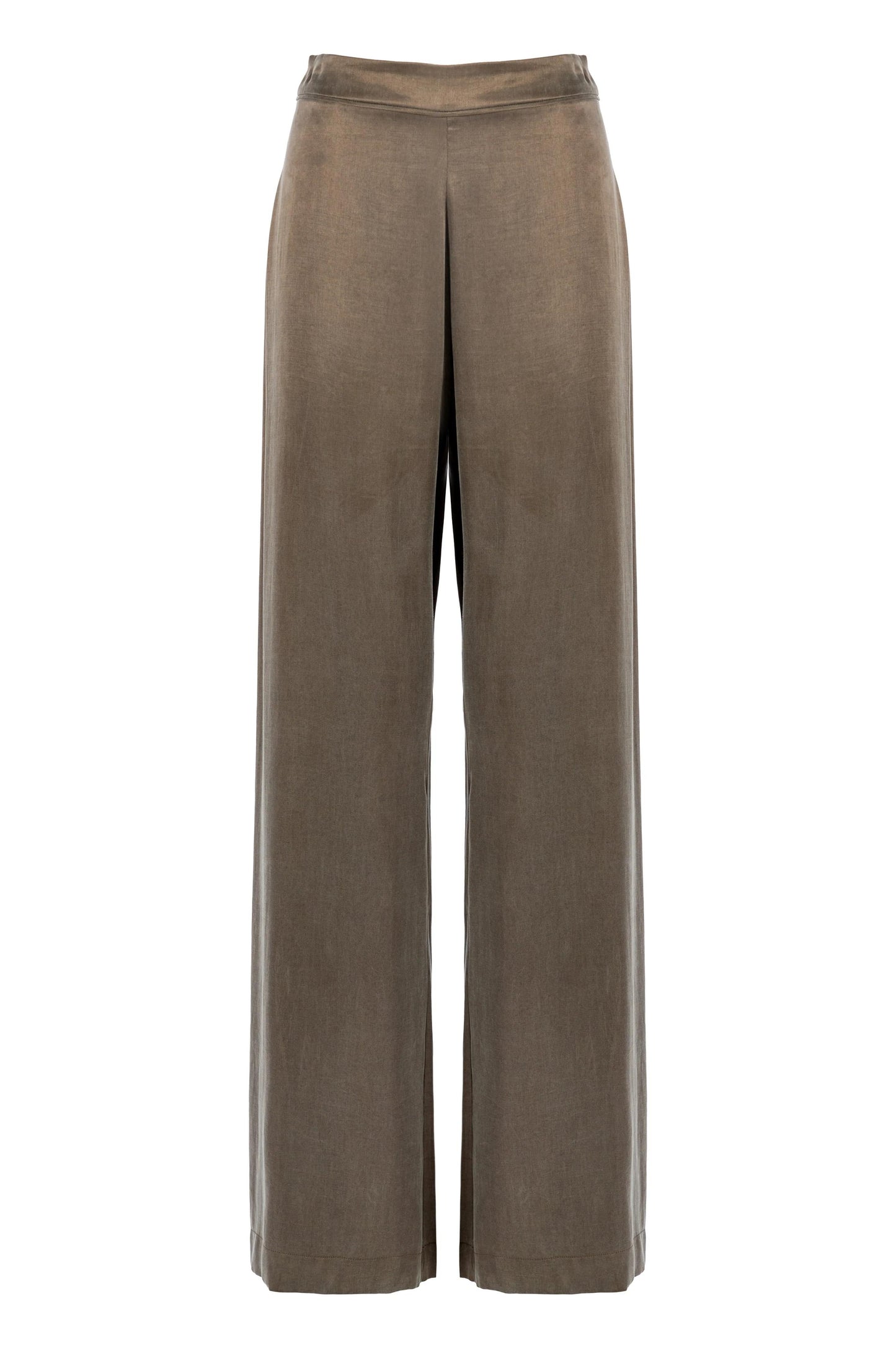 Pantalone Nenette in tencel a gamba larga donna