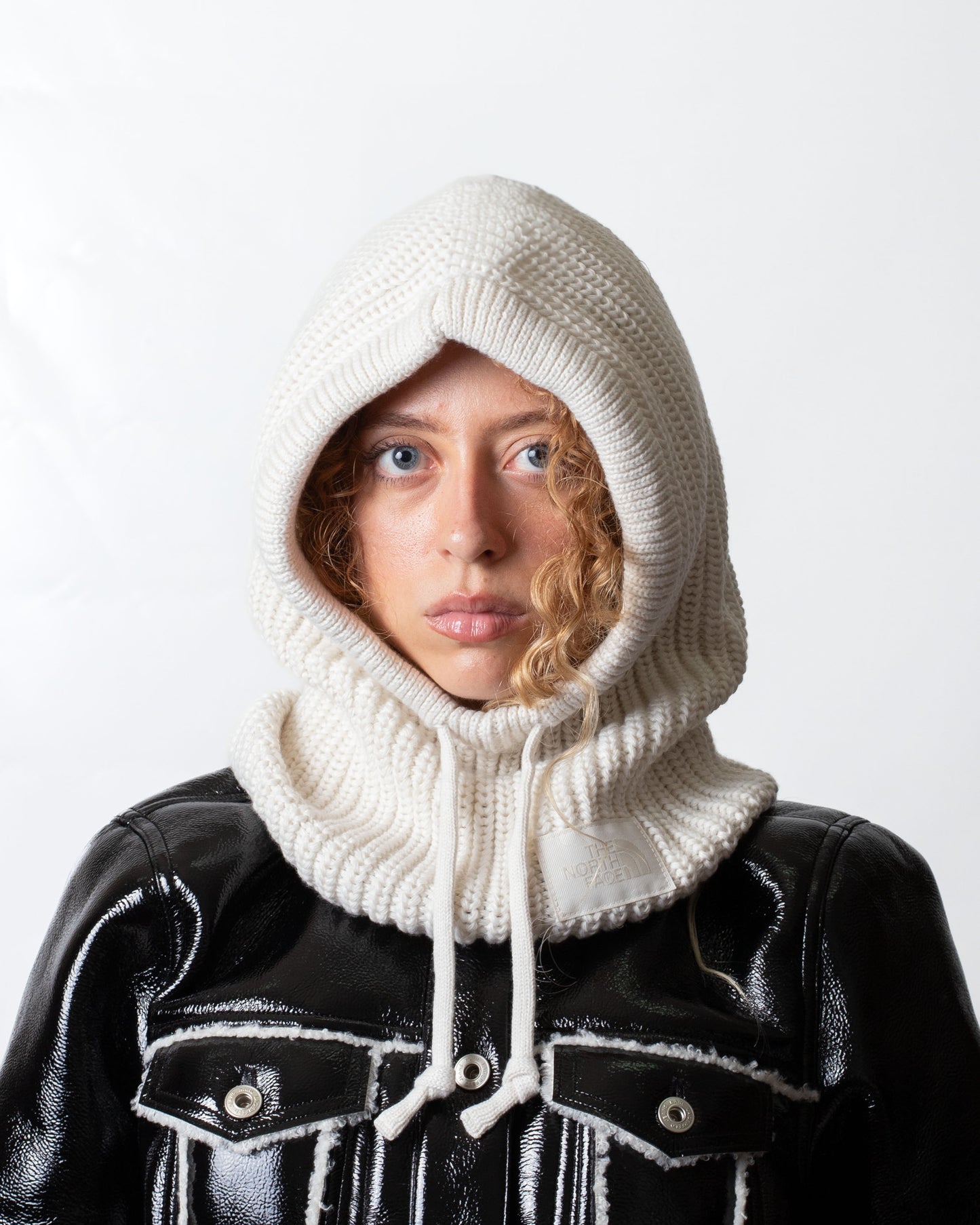 Balaclava The North Face in maglia con etichetta logata