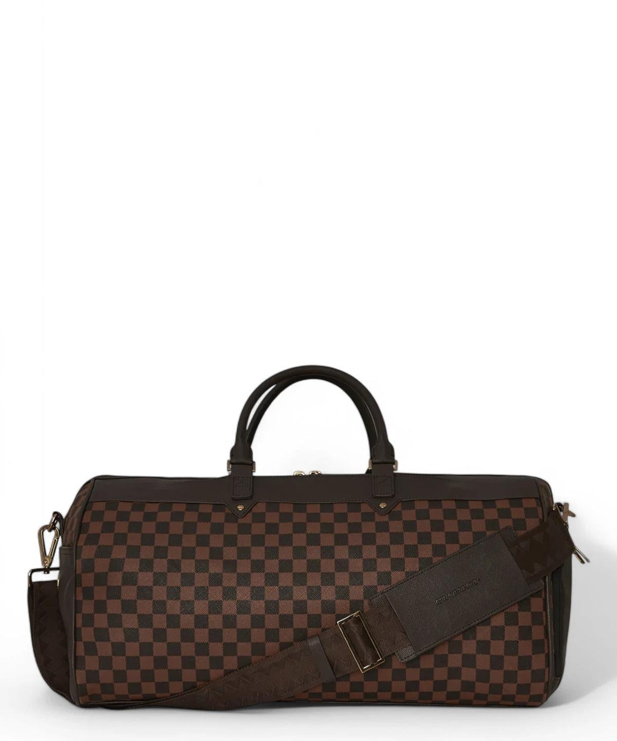 Borsone Sprayground marrone spec ops pixel emboss large duffle