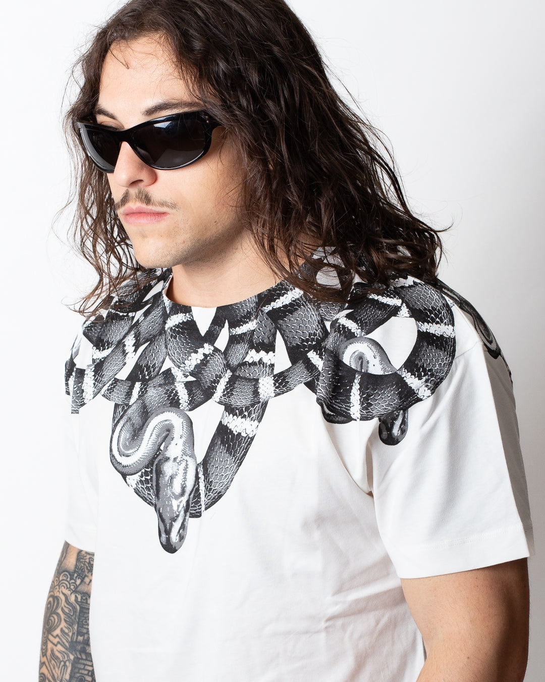 T-Shirt Marcelo Burlon "Black Snake" uomo