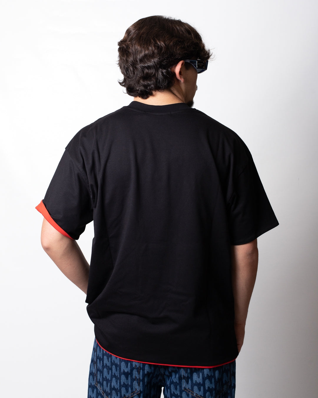 T-Shirt MSGM doppio tessuto con ricamo
