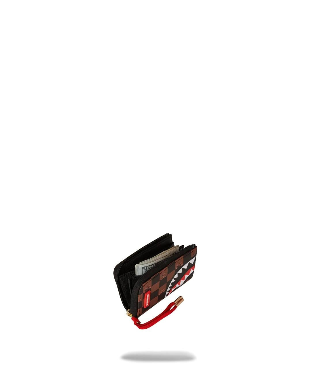 Portafoglio Sprayground marrone peeking character zip-out wallet