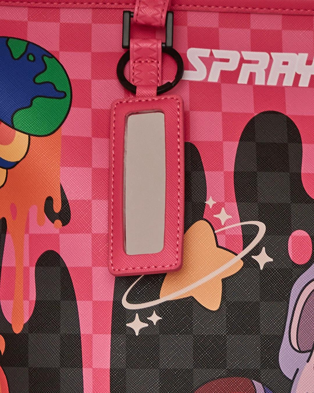 Borsa Sprayground nero WTF skull drip tote
