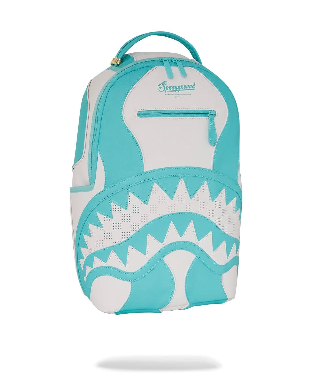 Zaino Sprayground bianco Shark central blue and white color dlxsv backpack