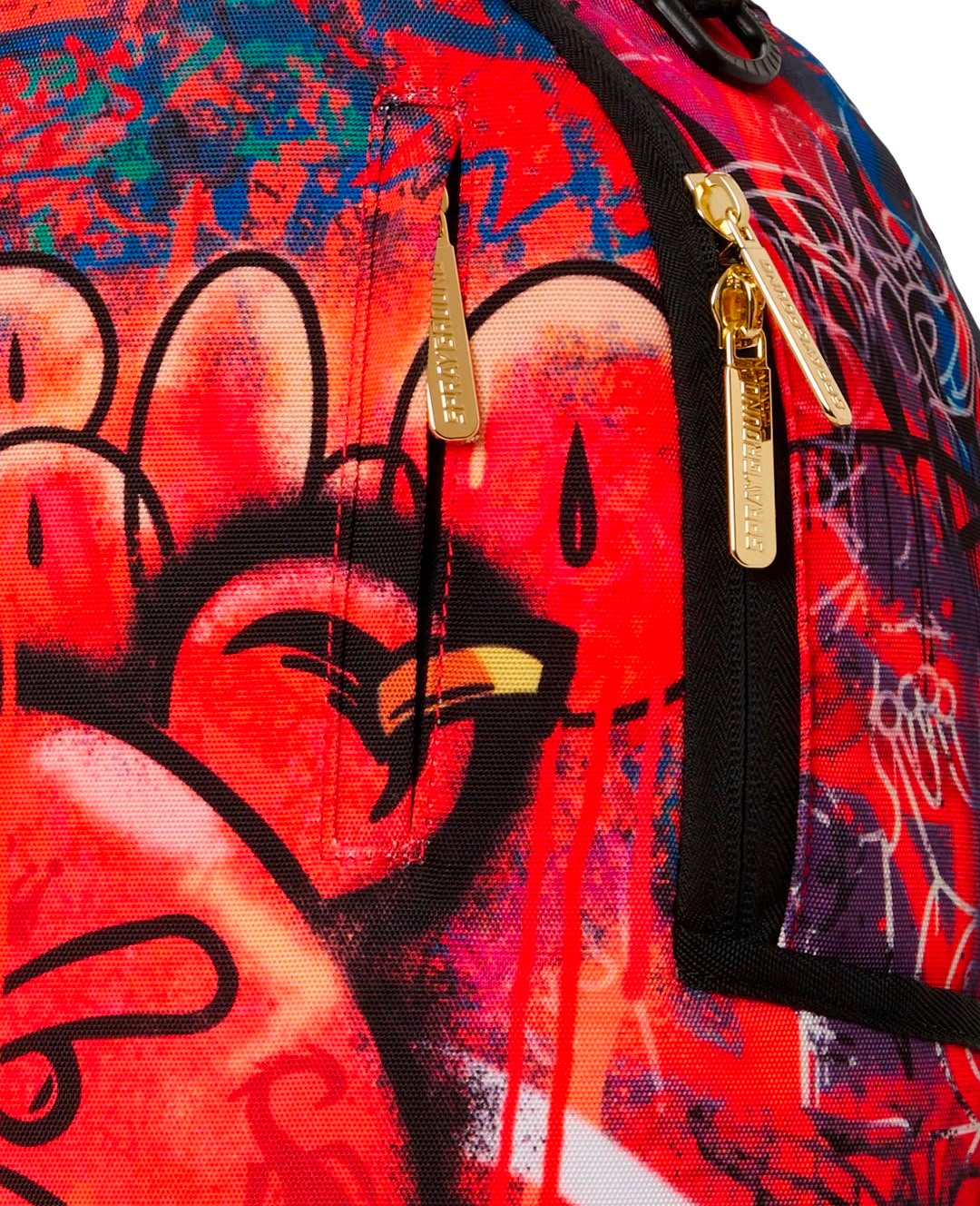 Zaino Sprayground rosso DIABLO GRAFF MURAL BACKPACK