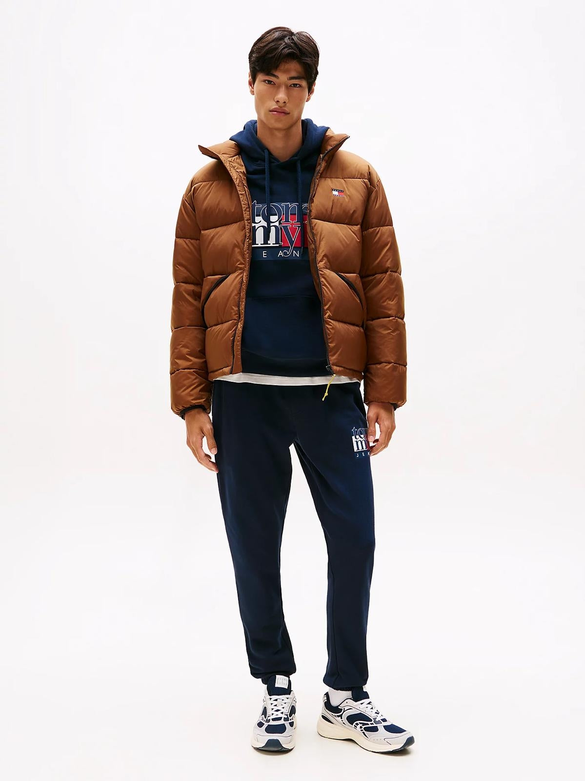 Pantalone Tommy Jeans in felpa "Flag Crew" uomo
