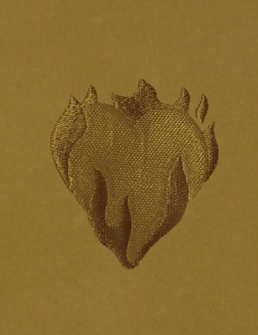 T-Shirt Vision Of Super "Flaming Heart" uomo