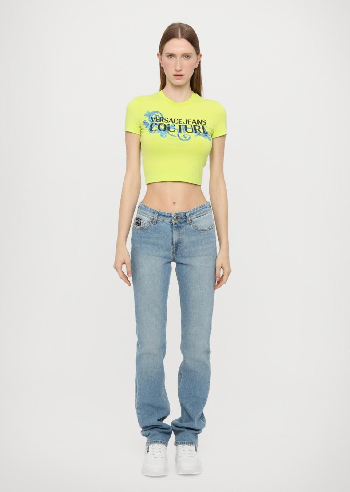 T-Shirt Versace Jeans Couture "Baroque strass" donna