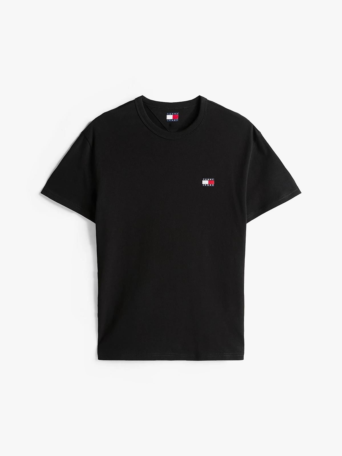 T-Shirt Tommy Jeans basic con bandiera ricamata uomo