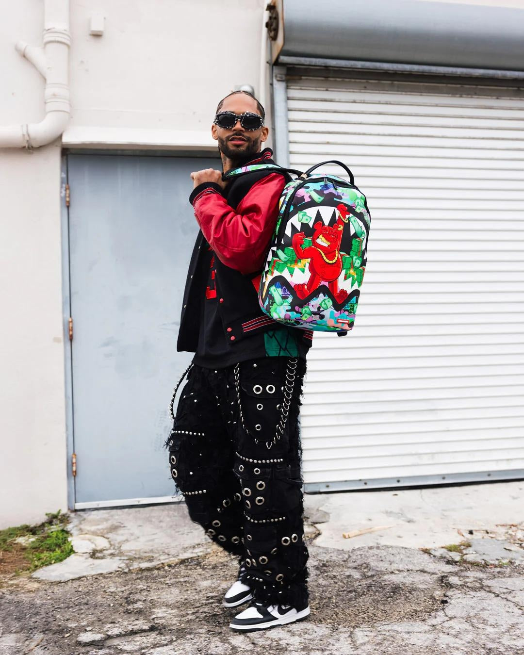 Zaino Sprayground verde Diablo Flexing on you dlxsv backpack