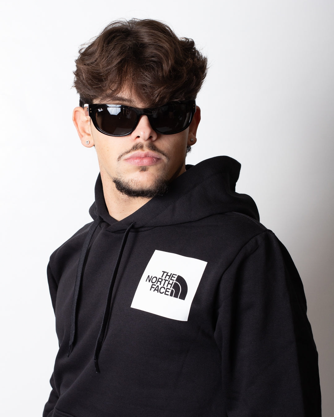 Felpa The North Face con cappuccio e logo a contrasto uomo