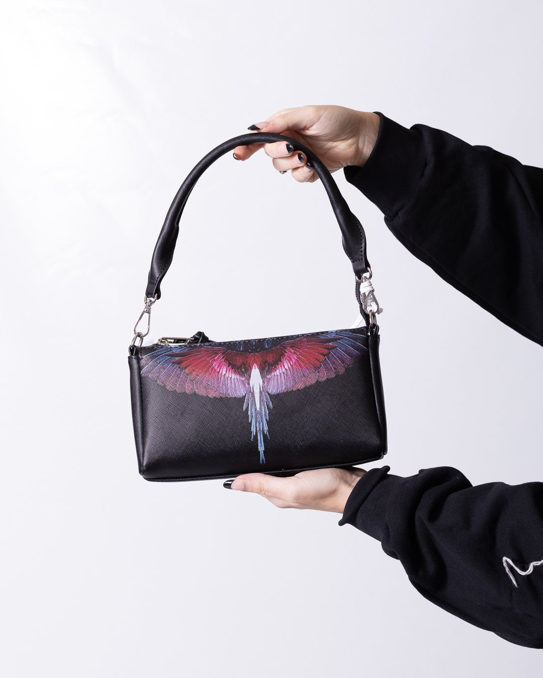 Borsa Marcelo Burlon in ecopelle "Icon Wings "