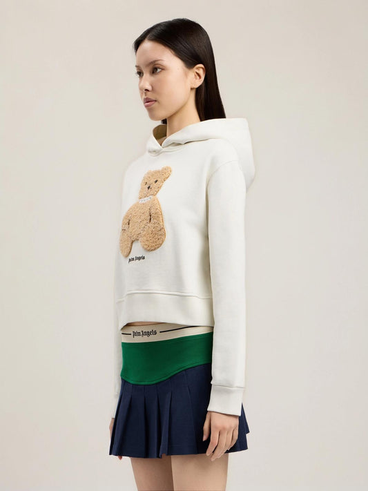 Felpa Palm Angels con cappuccio "Bear Fitted" donna