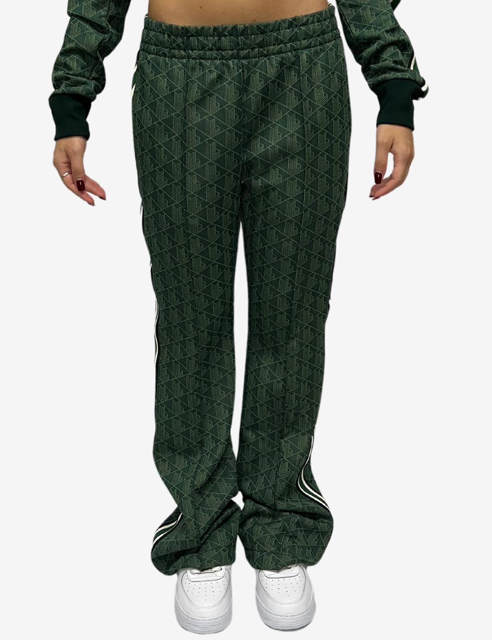 Pantalone Lacoste logato allover donna