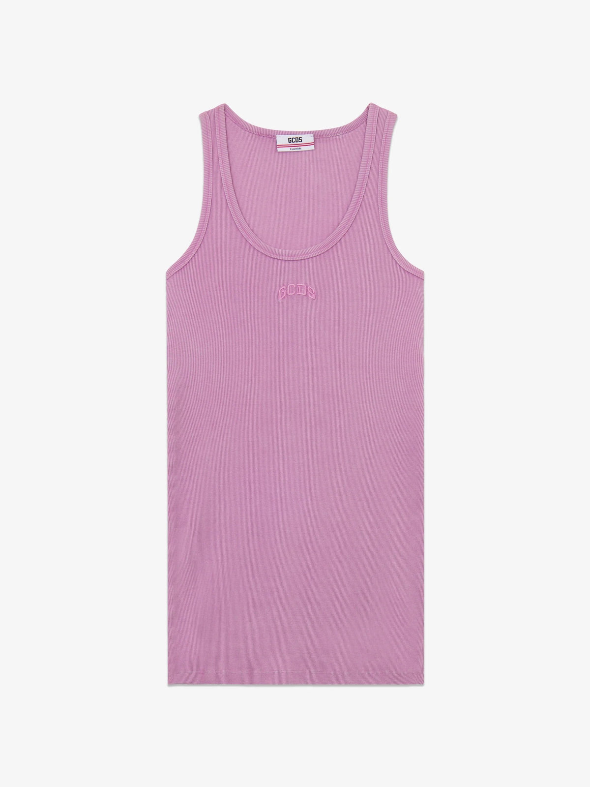 Abito GCDS Essentials in costina "Rib Logo" donna