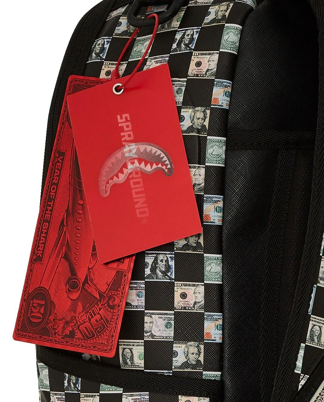 Zaino Sprayground bianco Money check pattern dlx backpack