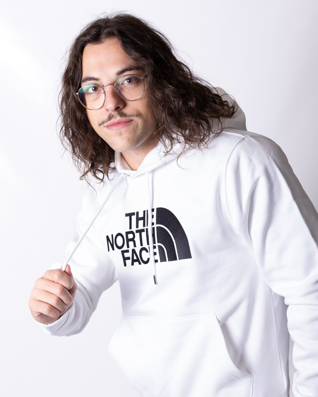 Felpa The North Face con maxi logo ricamato