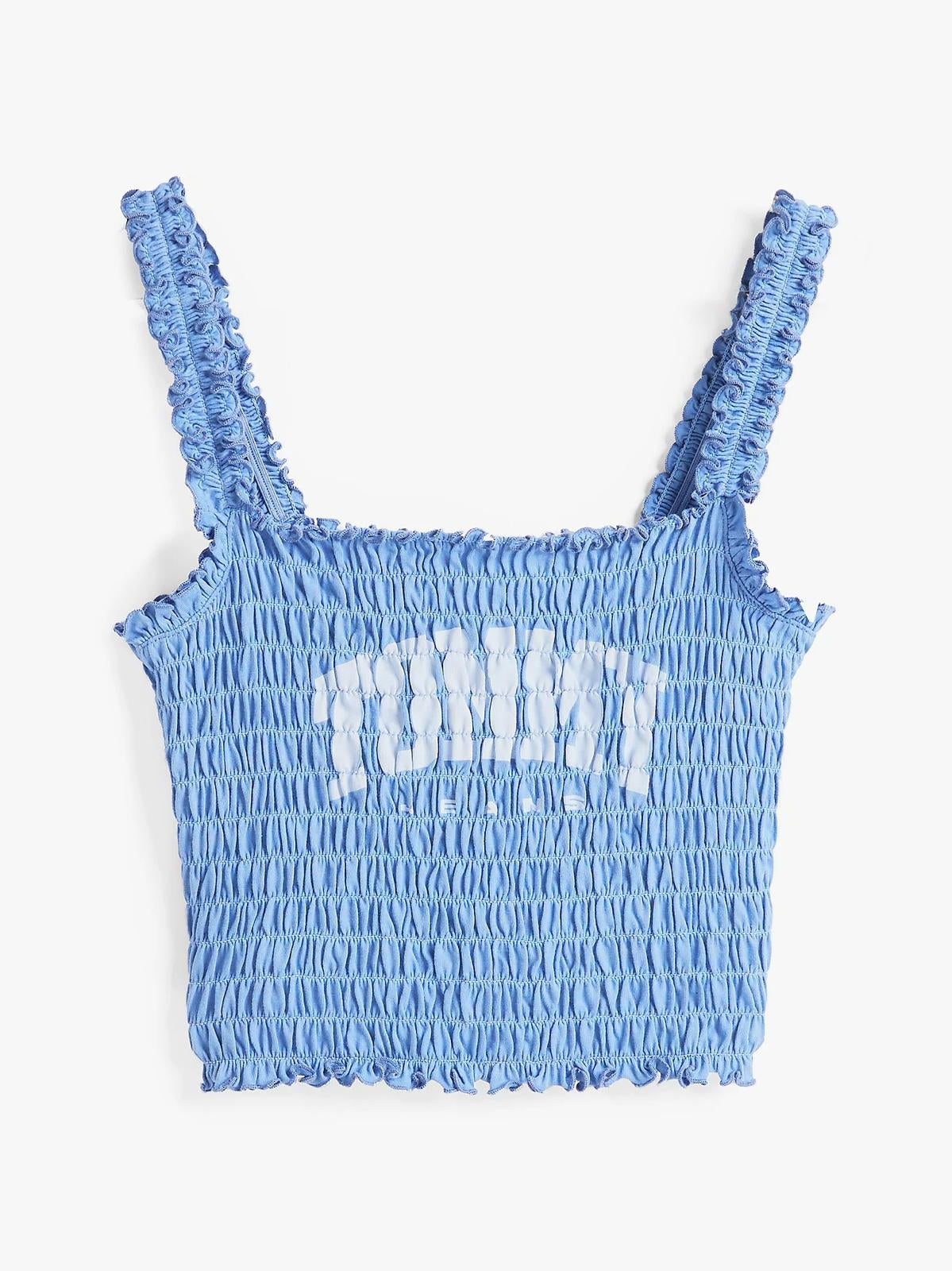 Canotta Tommy Jeans con ricami all-over donna