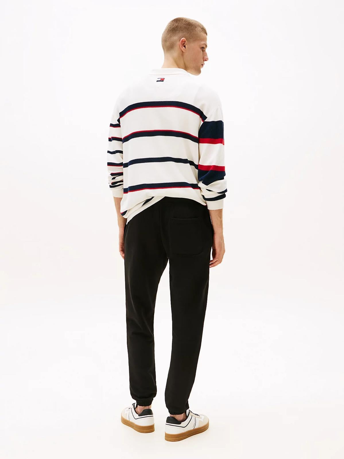 Pantalone Tommy Jeans in felpa con stampa logata uomo
