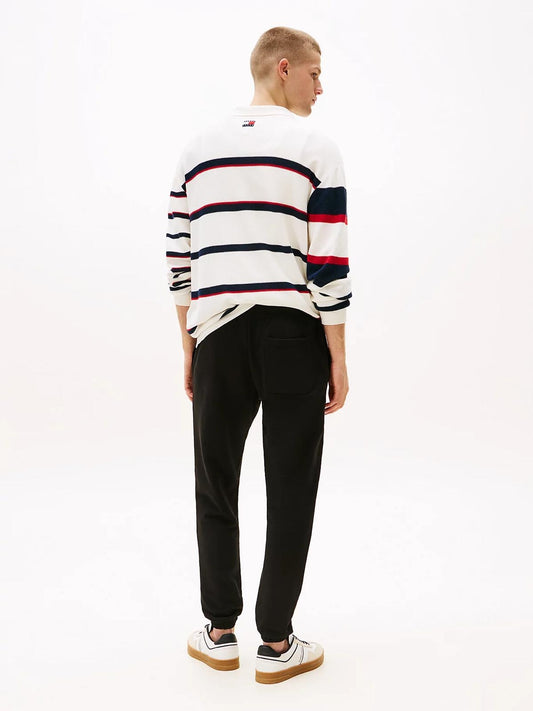 Pantalone Tommy Jeans in felpa con stampa logata uomo