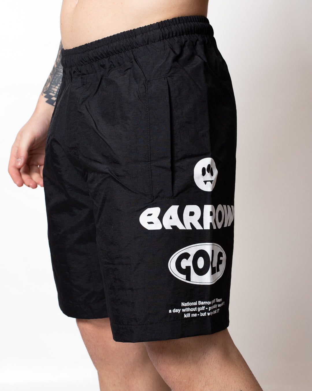 Short Barrow in nylon con stampe