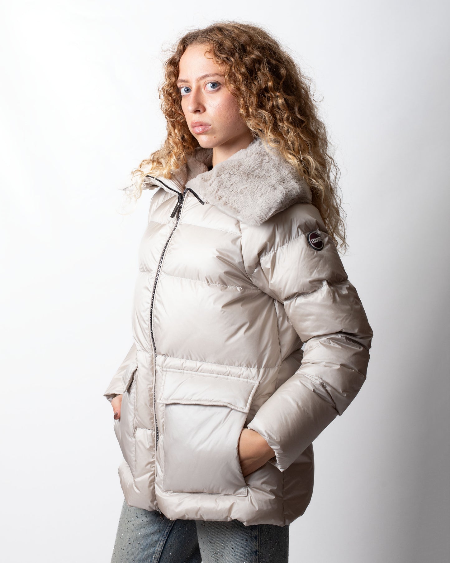 Piumino Colmar "Deluxe" con ecopelliccia donna