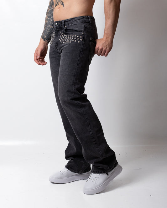Jeans Richmond X flared leg con borchie uomo