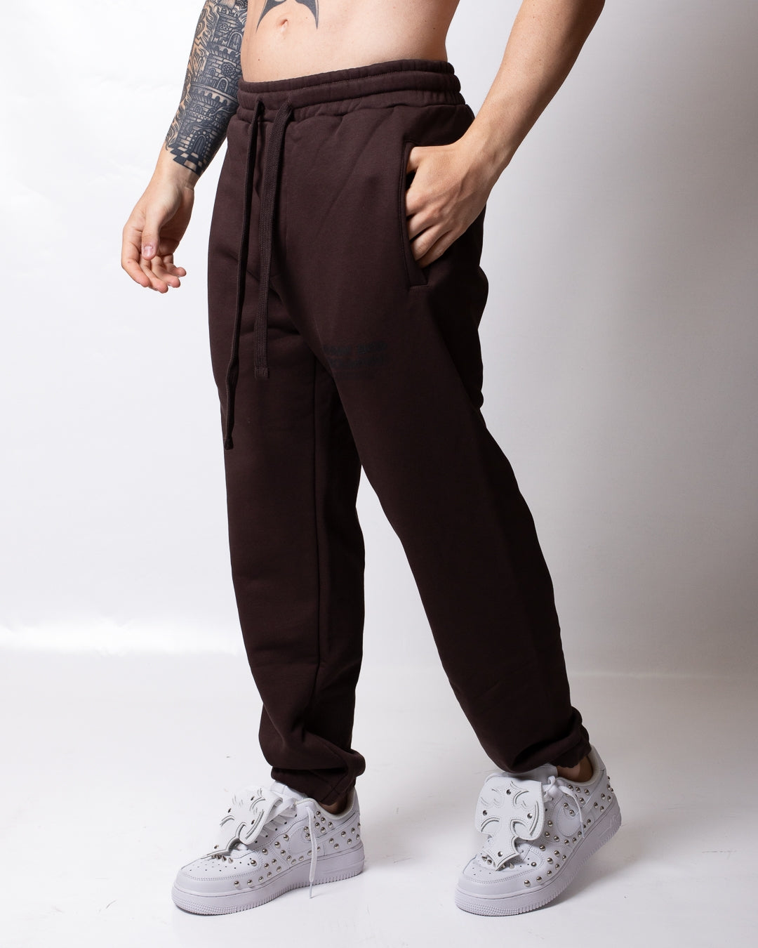 Pantalone Comme des Fuckdown in felpa con logo gothic uomo