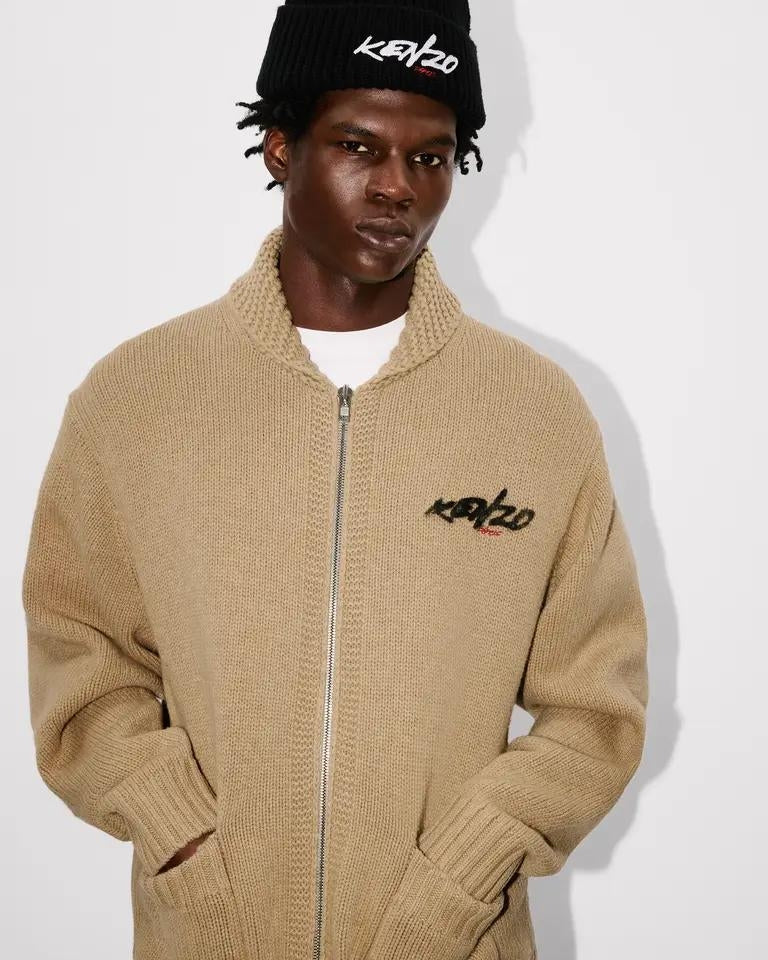 Cardigan Kenzo Paris "Futura" in lana uomo