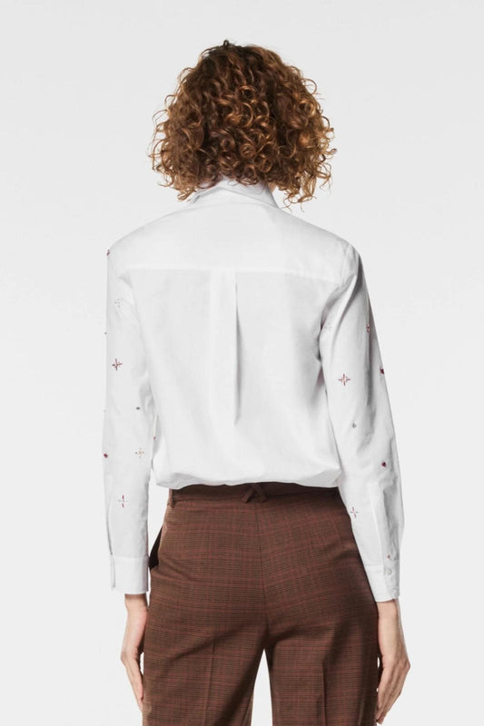 Camicia Nenette con paillettes e strass donna