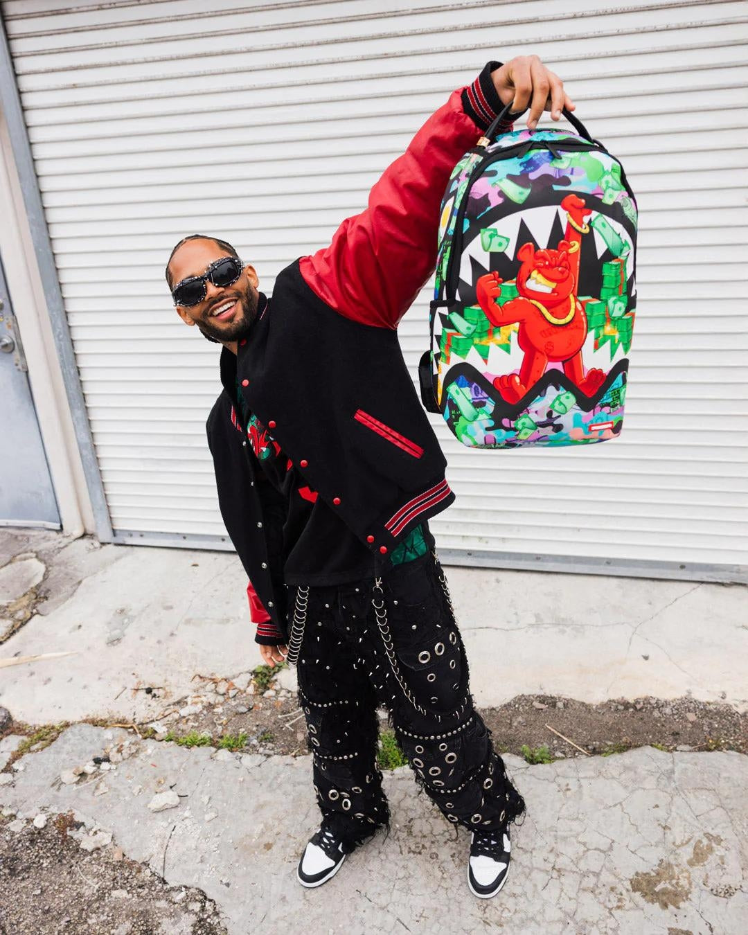 Zaino Sprayground verde Diablo Flexing on you dlxsv backpack