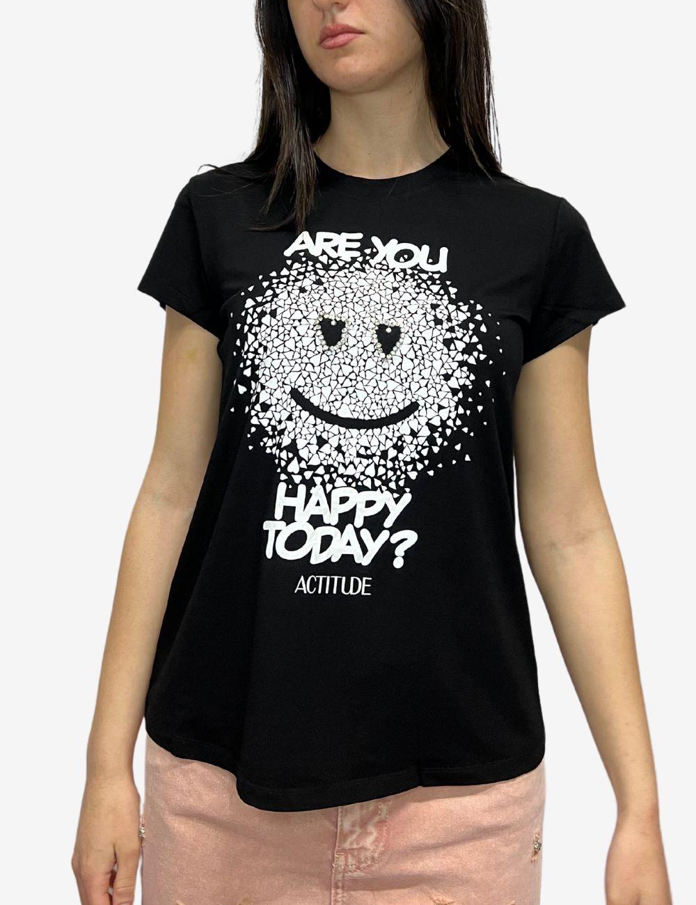 T-Shirt Twinset Actitude con stampa donna