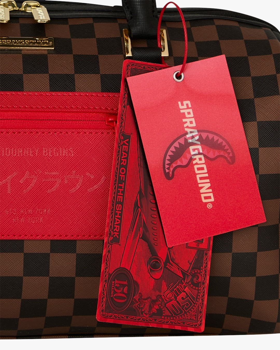Borsa Sprayground marrone RED REDEMPTION MINI DUFFLE