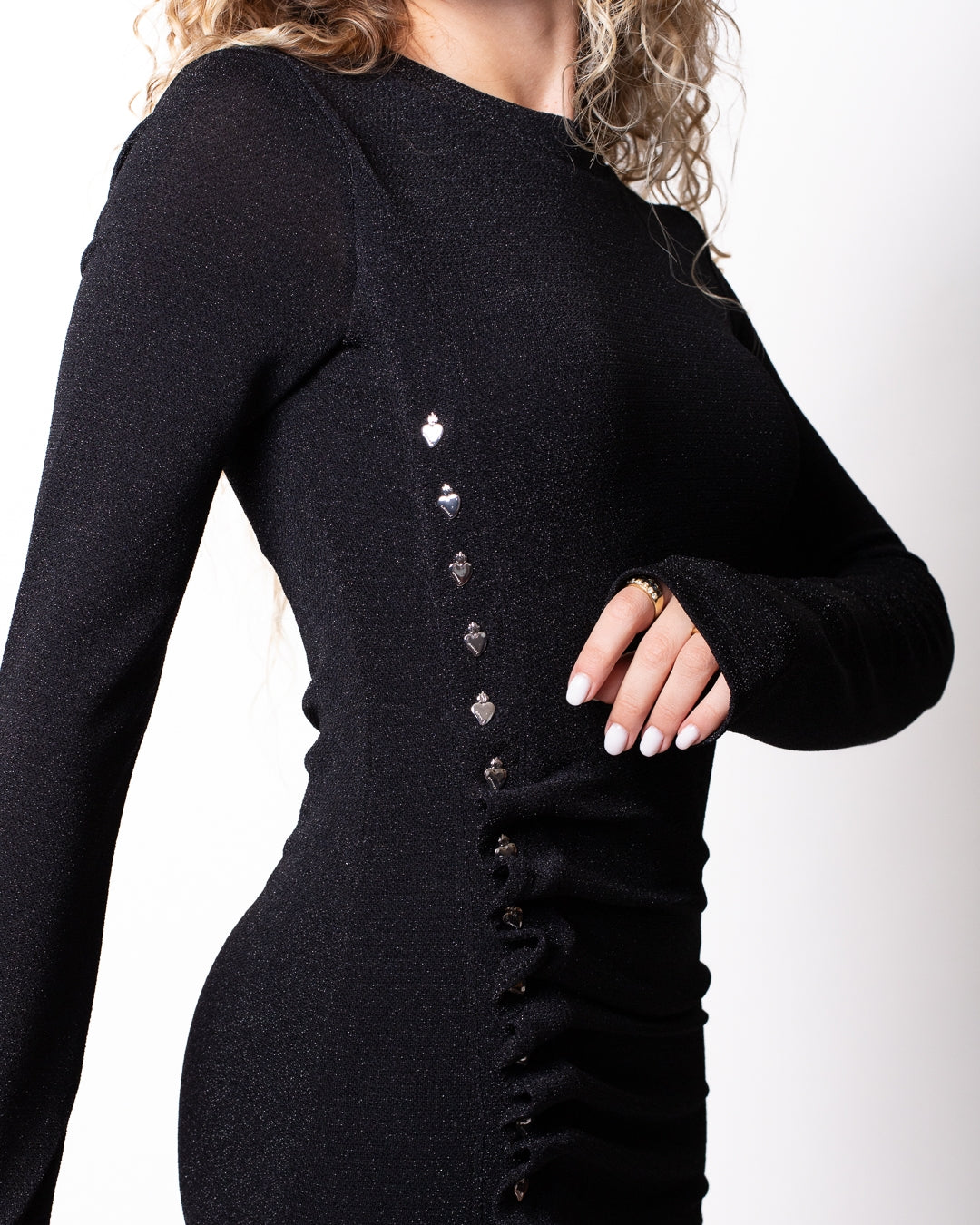 Abito Richmond X glitterato con bottoni donna