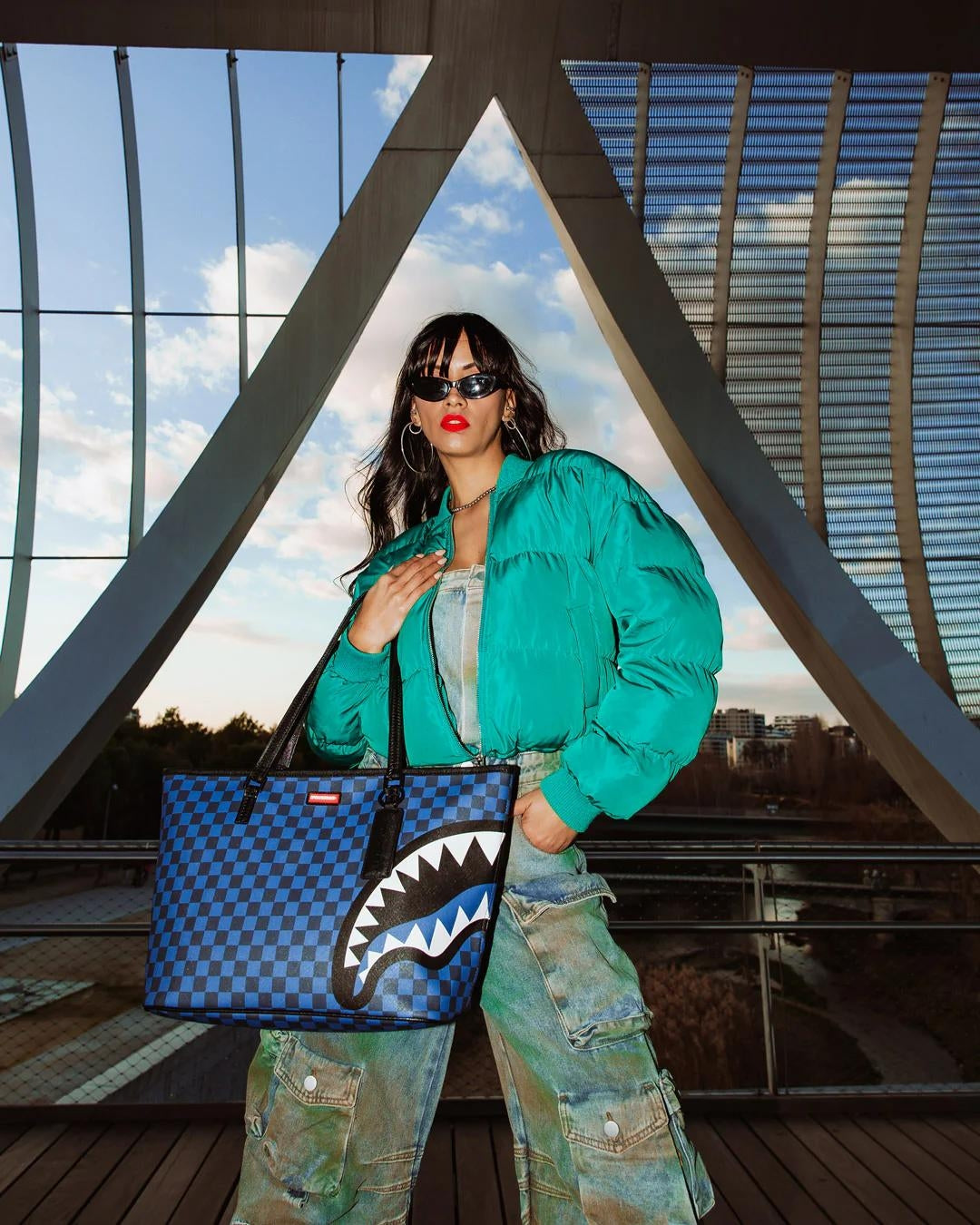 Borsa Sprayground blu midnight sip tote