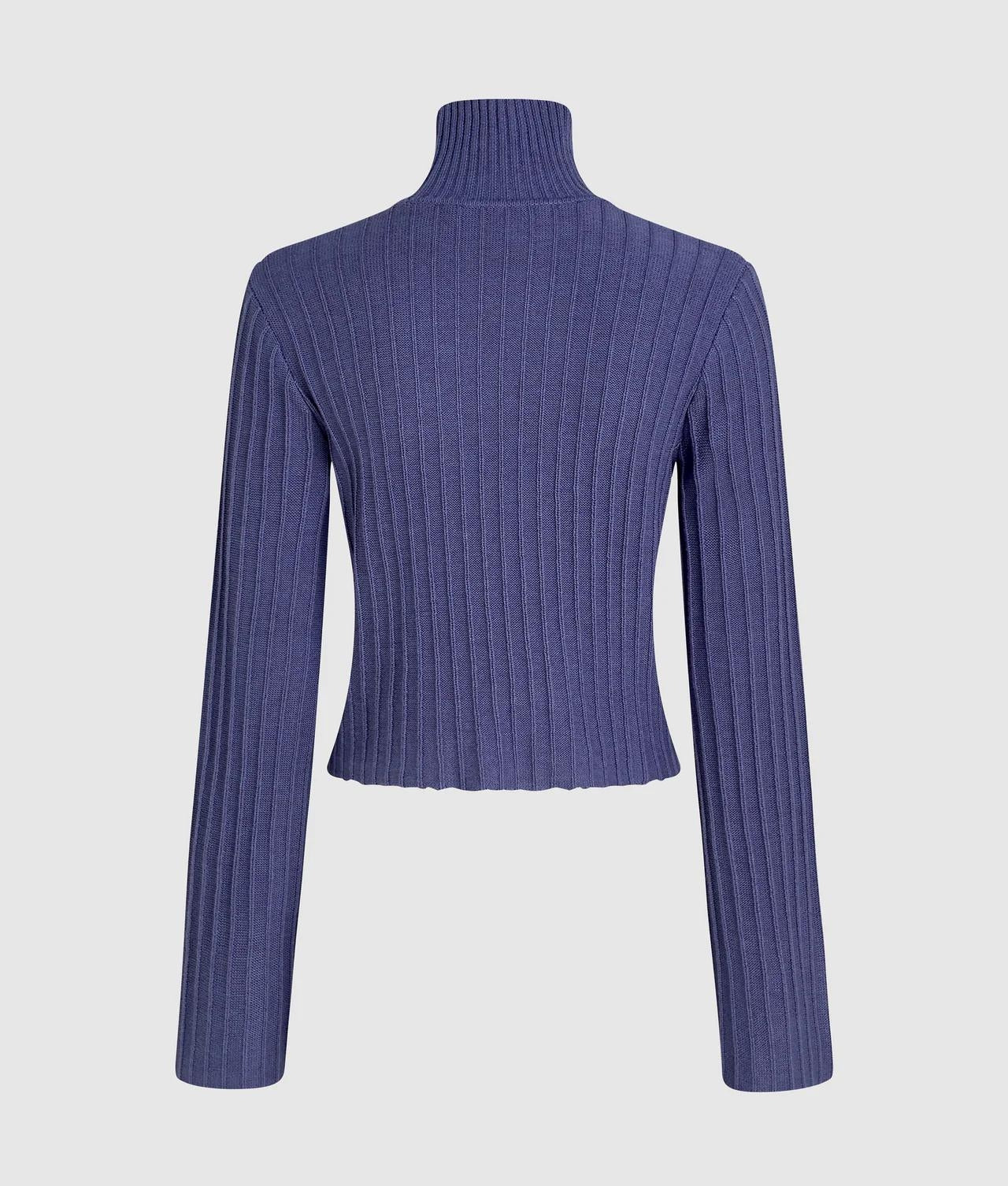 Maglia Karl Lagerfeld Jeans cropped a lupetto donna