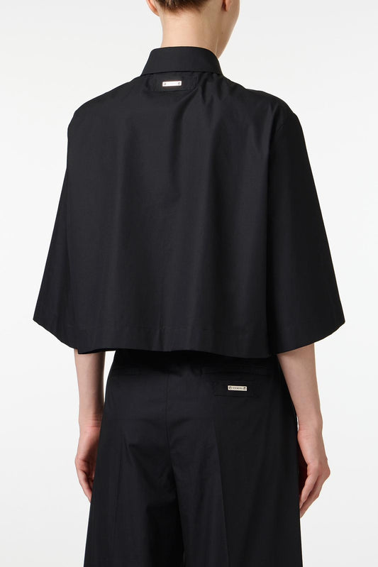 Camicia Iceberg cropped con borchie donna
