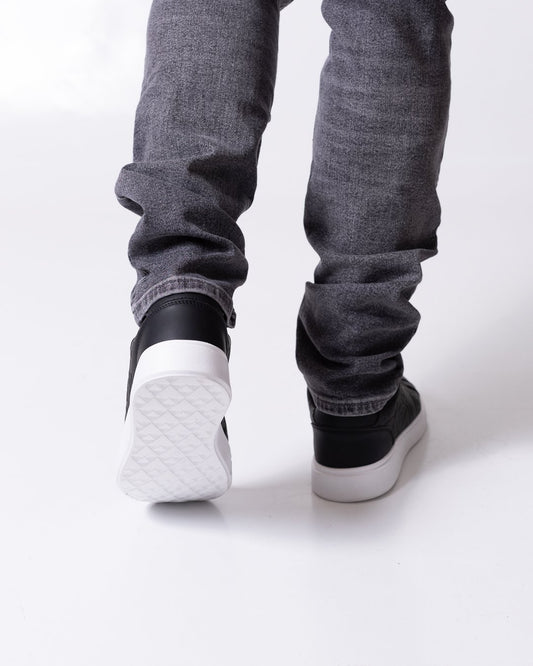 Sneakers Just Cavalli in pelle con logo all-over in rilievo