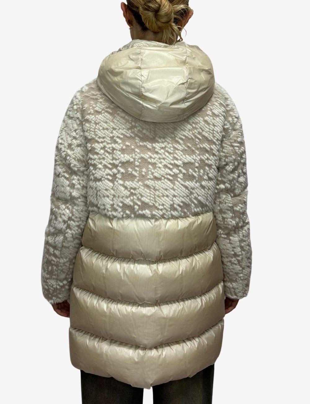 Piumino Colmar jacquard con cappuccio donna