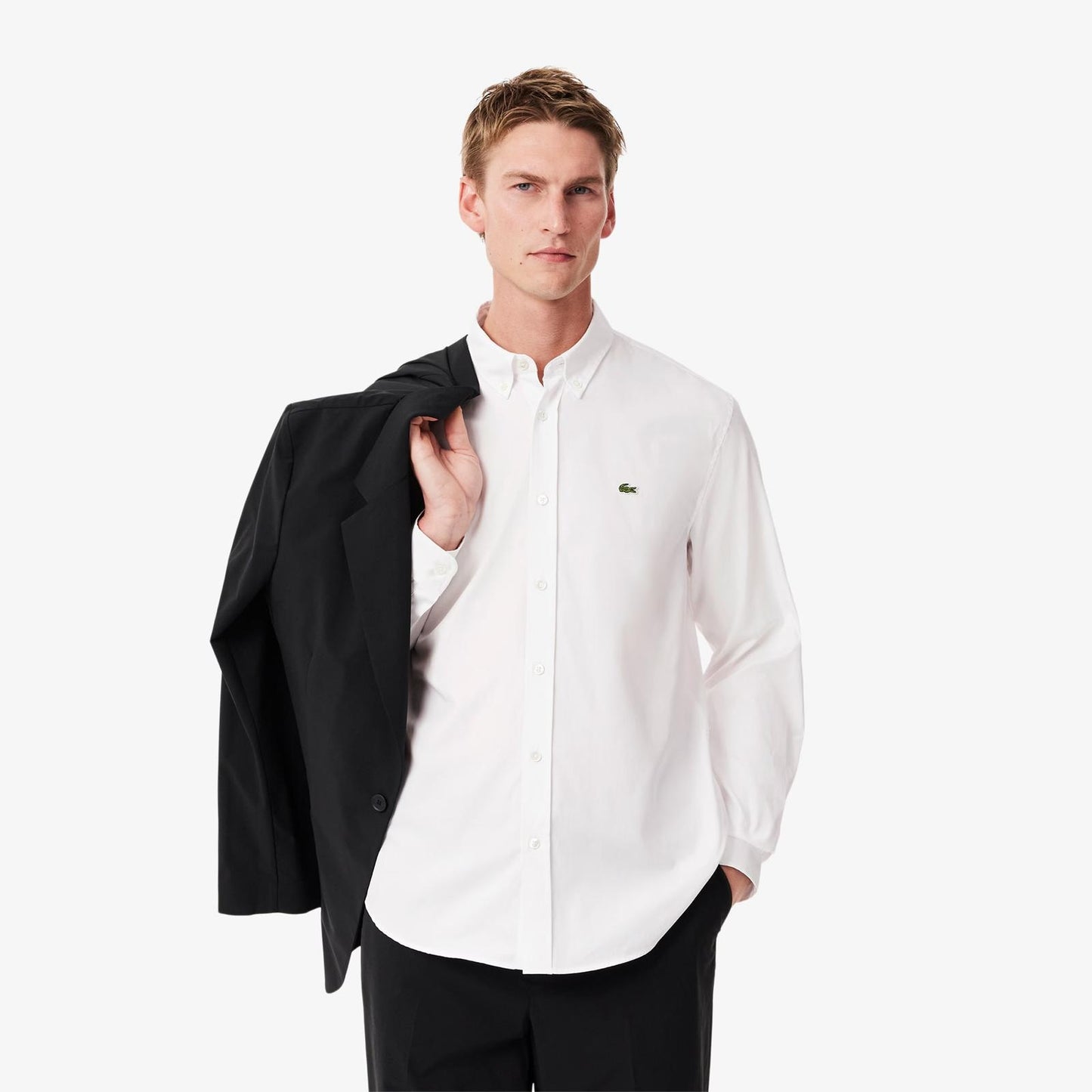 Camicia Lacoste essential regular fit uomo