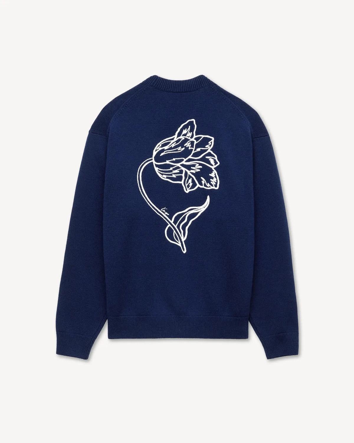 Cardigan Kenzo Paris in lana con maxi ricamo sul retro