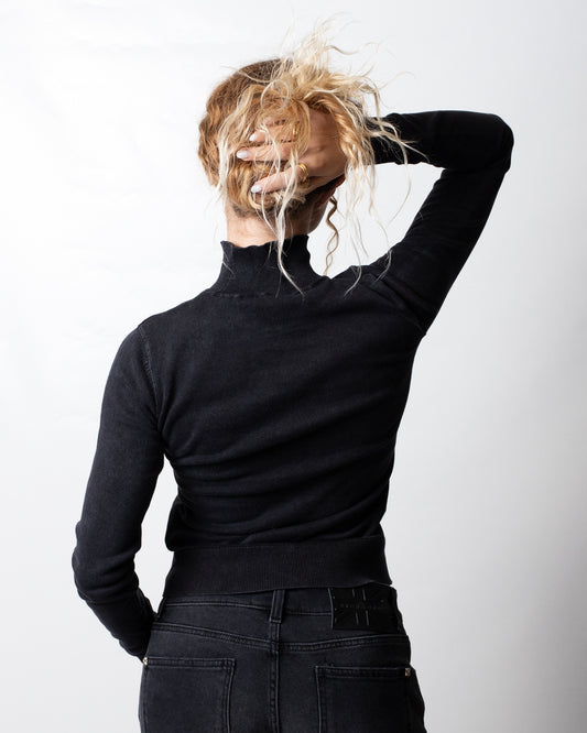 Maglia Just Cavalli lupetto con logo in rilievo donna