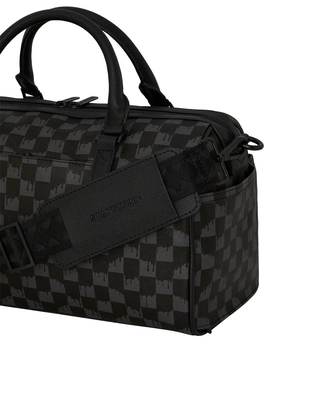 Borsa Sprayground nero Dripping sharks in paris mini duffle