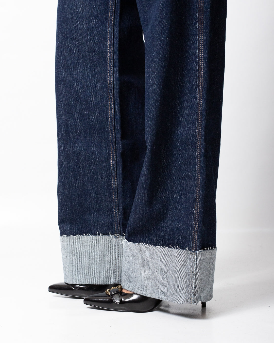 Jeans Tommy Jeans high wide con pieghe donna