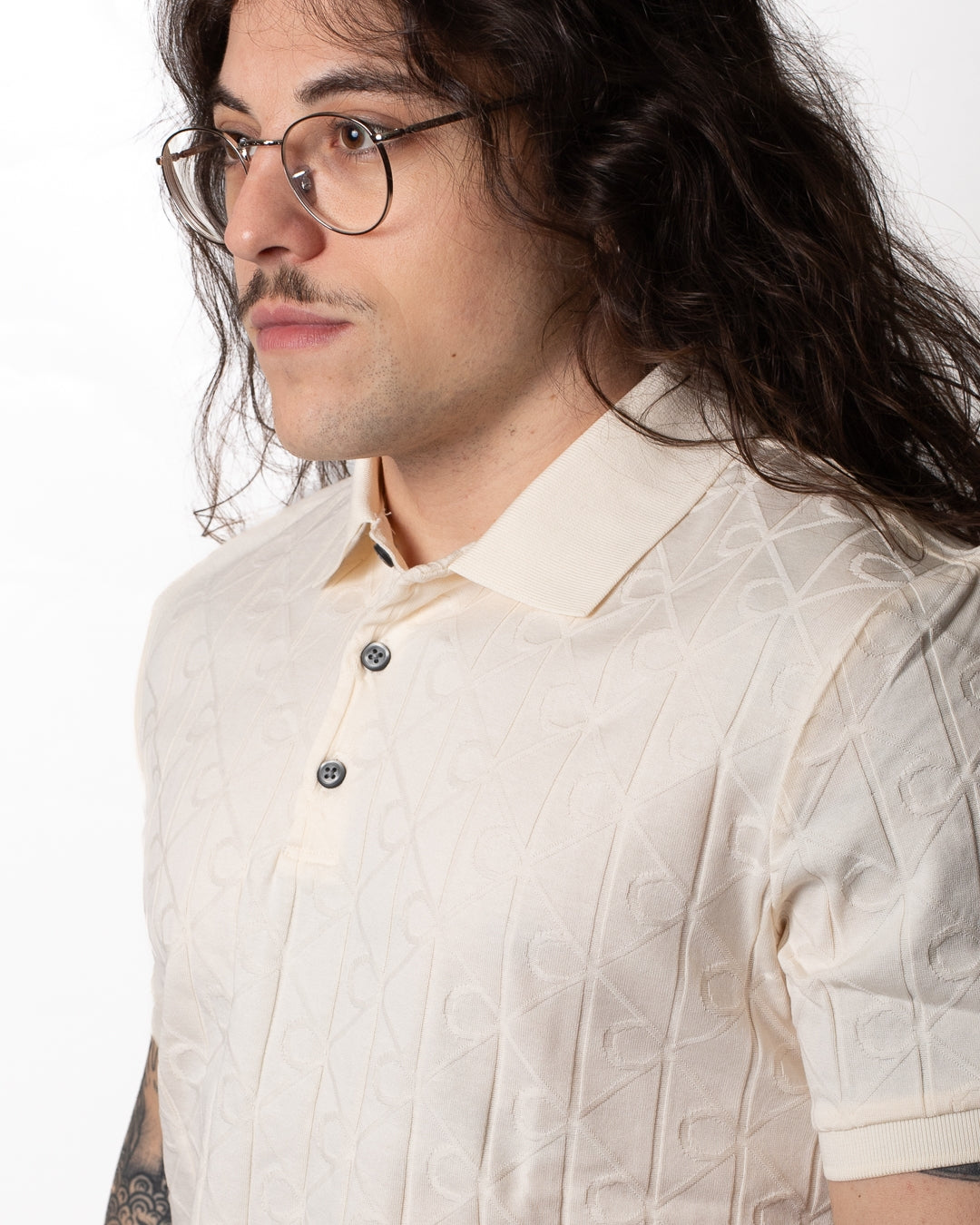 Polo Calvin Klein "Emblem Jacquard" uomo